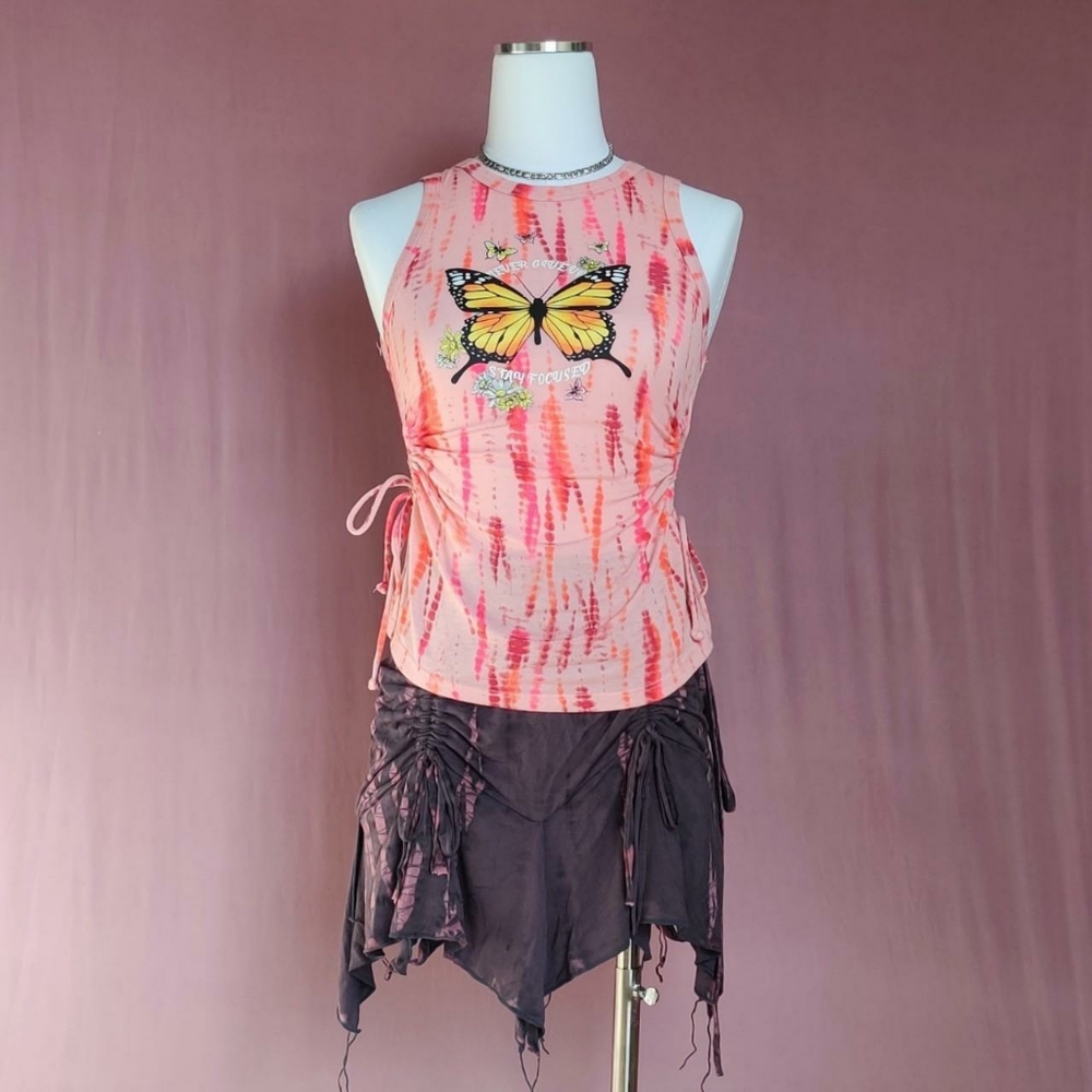 Tie-Dye Butterfly Tank Top